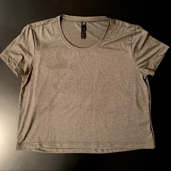 Cropped Adidas Pinhole Tee - Picture 3 of 7